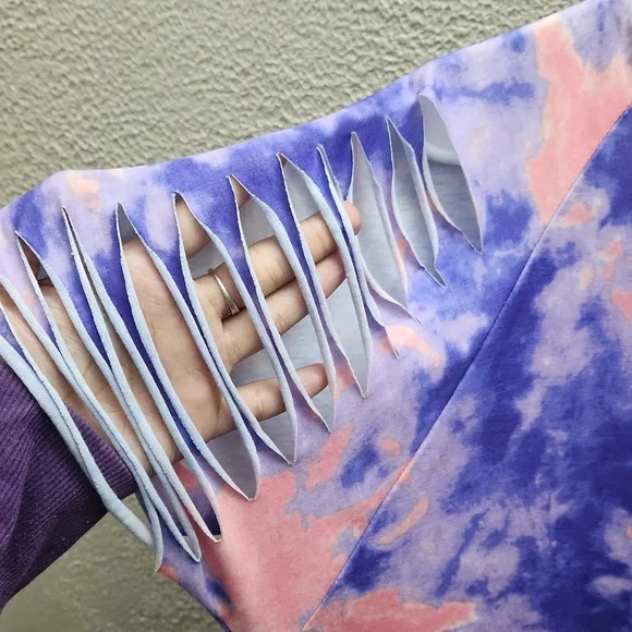 🔴 3 for $12 Shein Curve 2xl pink and purple tye dye - Picture 2 of 4